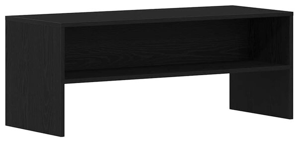 Fekete tölgy szerelt fa TV-szekrény 100 x 40 x 40 cm