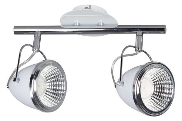 Oliver mennyezeti lámpa GU10-es foglalat, 2 LED izzó, 5,5W fehér-króm