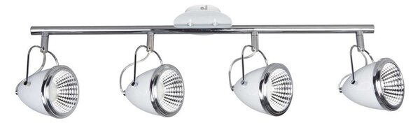 Oliver mennyezeti lámpa GU10-es foglalat, 4 LED izzó, 5,5W fehér-króm