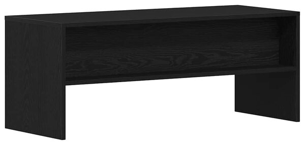 Fekete tölgy szerelt fa TV-szekrény 100 x 40 x 40 cm