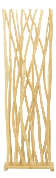 Térelválasztó paraván, Jati, natúr, 60x20x190 cm