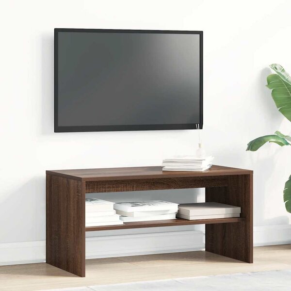 Barna tölgy színű szerelt fa TV-szekrény 80 x 40 x 40 cm