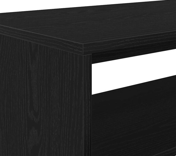 Fekete tölgy színű szerelt fa TV-szekrény 60x40x40 cm