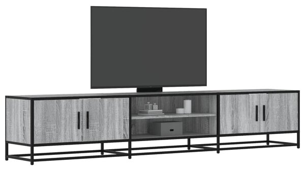 Szürke sonoma színű szerelt fa TV-szekrény 210 x 35 x 41 cm