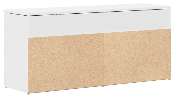 Fehér szerelt fa cipőpolc 102x30,5x45 cm