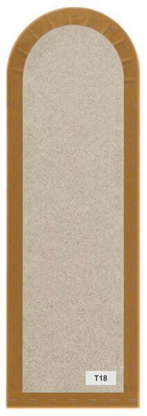 Kárpitozott panel - Íves - 20x100cm Szín: Sárga