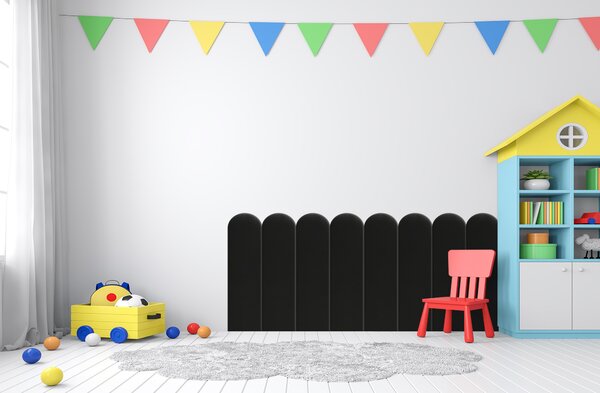 Kárpitozott panel - Íves - 20x80cm Szín: Szürke