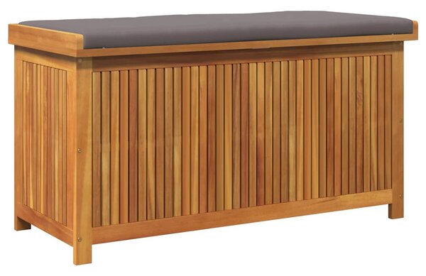 Tömör akácfa kültéri párnatartó láda 113x50x60,5 cm