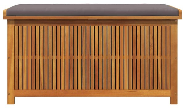Tömör akácfa kültéri párnatartó láda 113x50x60,5 cm