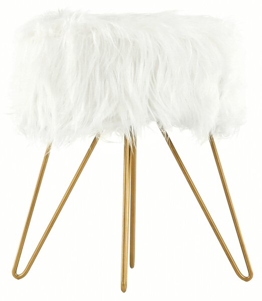 Puff, fehér/arany, JAMINA