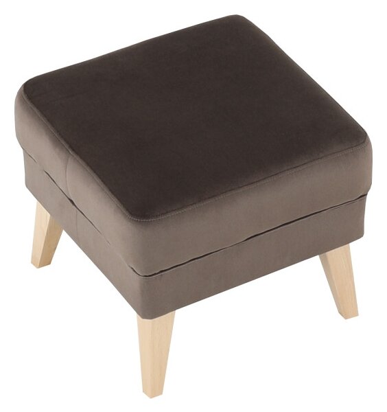 Puff, taupe-szürke-barna/bükk, RODEZA