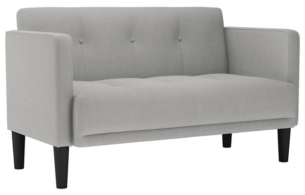 Felhőszürke szövet loveseat kanapé 111 cm