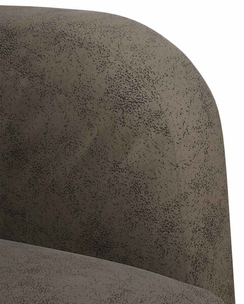 Sötétszürke műbőr Loveseat kanapé 110 cm