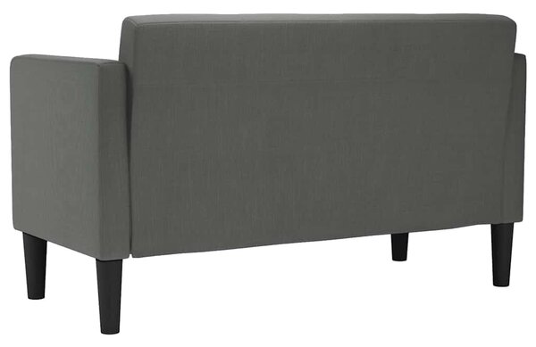 Sötétszürke szövet loveseat kanapé 111 cm