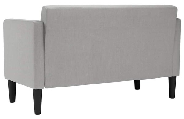 Felhőszürke szövet loveseat kanapé 111 cm