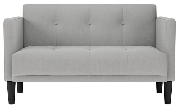 Felhőszürke szövet loveseat kanapé 111 cm