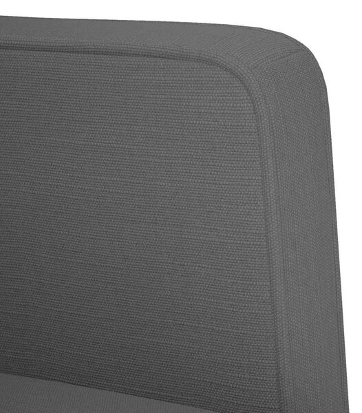 Sötétszürke szövet loveseat kanapé 111 cm
