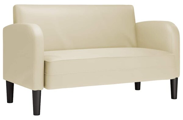 VidaXL krém műbőr loveseat kanapé 110 cm