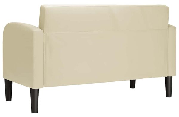 VidaXL krém műbőr loveseat kanapé 110 cm