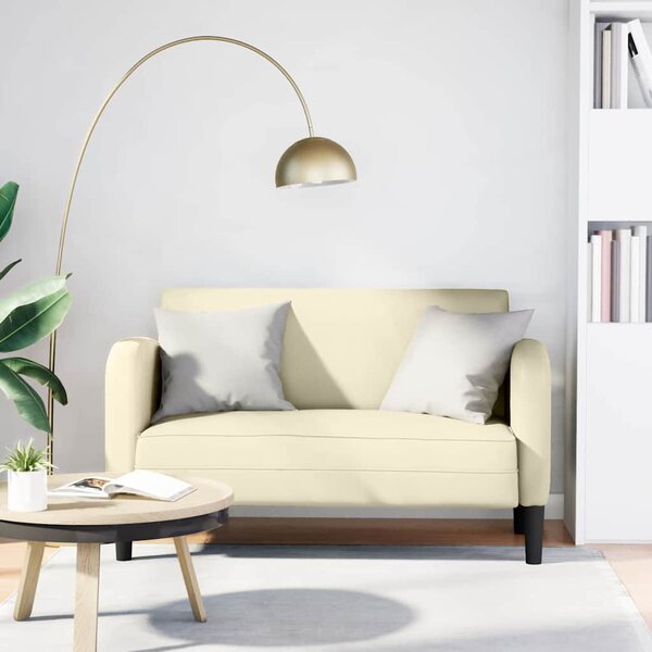 VidaXL krém műbőr loveseat kanapé 110 cm