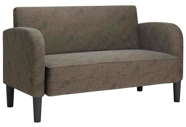 Sötétszürke műbőr Loveseat kanapé 110 cm