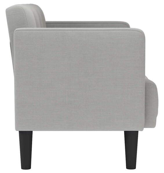 Felhőszürke szövet loveseat kanapé 111 cm