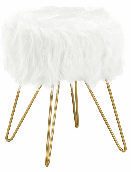 Puff, fehér/arany, JAMINA