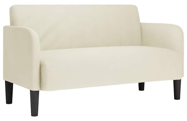 Krém bársony loveseat kanapé 109 cm