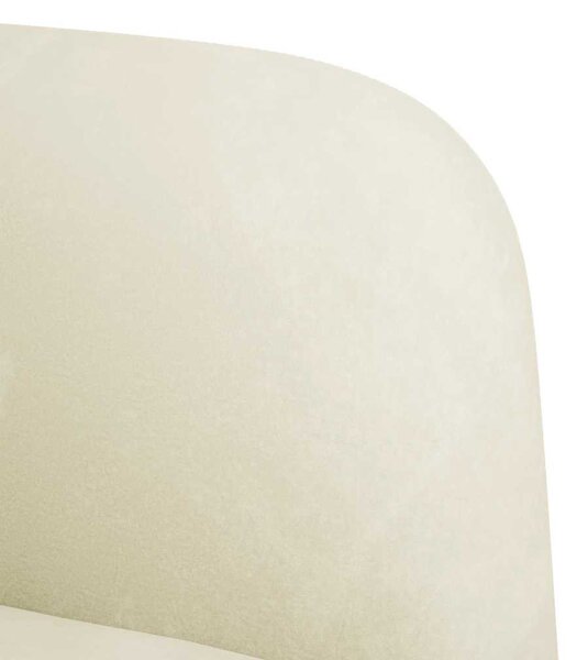 Krém bársony loveseat kanapé 109 cm