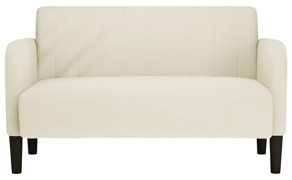 Krém bársony loveseat kanapé 109 cm