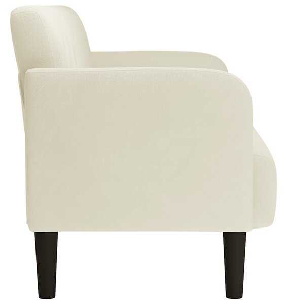 Krém bársony loveseat kanapé 109 cm