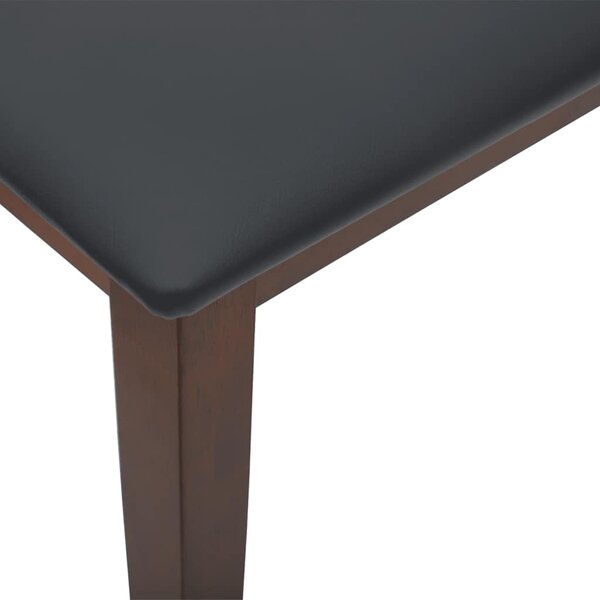 VidaXL barna tömörfa gumiból pad 110 cm