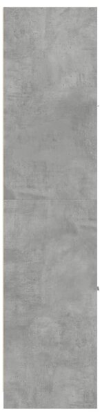 Betonszürke szerelt fa patikaszekrény 30 x 41 x 174,5 cm