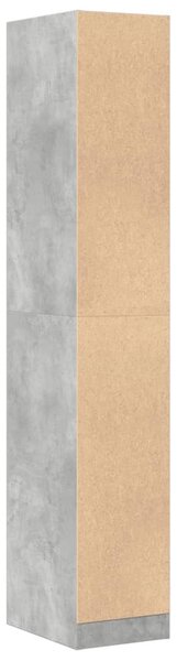 Betonszürke szerelt fa patikaszekrény 30 x 41 x 174,5 cm