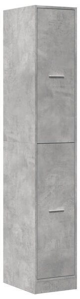 Betonszürke szerelt fa patikaszekrény 30 x 41 x 174,5 cm