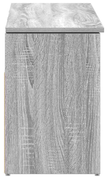 Szürke sonoma színű szerelt fa cipőpolc 102x30,5x45 cm