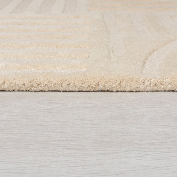 Zen Garden bézs gyapjú szőnyeg, 120 x 170 cm - Flair Rugs