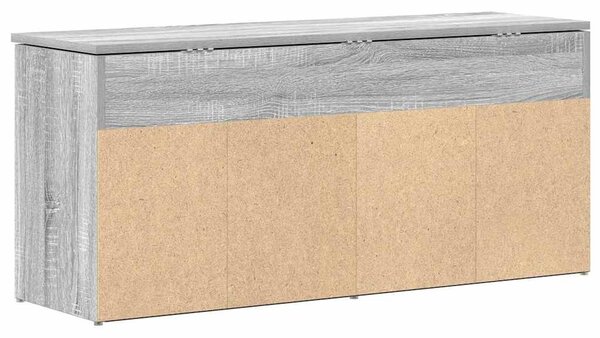 Szürke sonoma színű szerelt fa cipőpolc 102x30,5x45 cm
