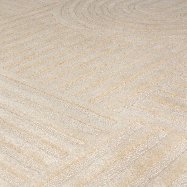 Zen Garden bézs gyapjú szőnyeg, 120 x 170 cm - Flair Rugs