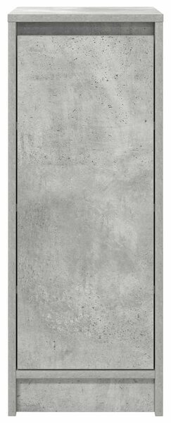 Betonszürke szerelt fa cipőszekrény 29,5x34x76 cm