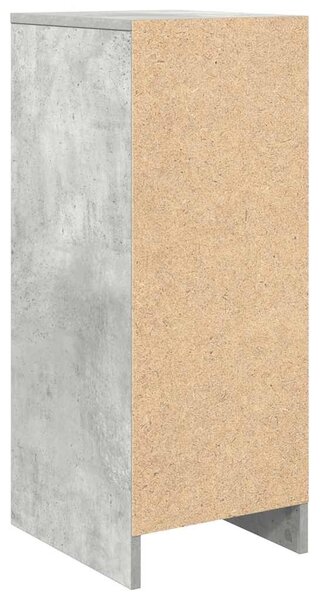 Betonszürke szerelt fa cipőszekrény 29,5x34x76 cm