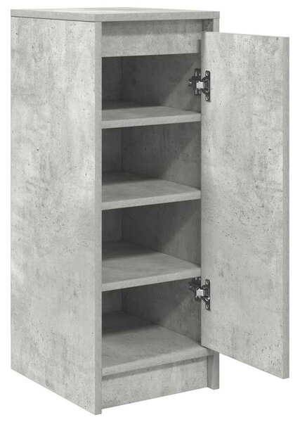 Betonszürke szerelt fa cipőszekrény 29,5x34x76 cm