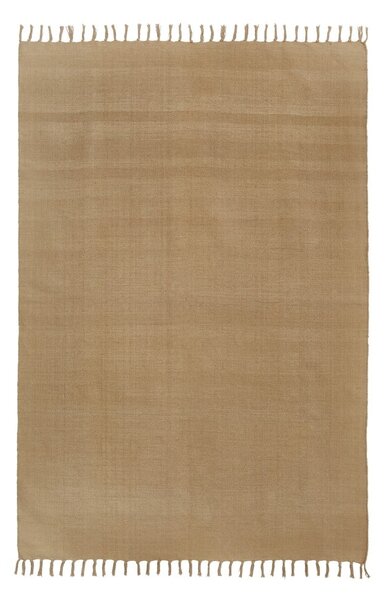 Agneta világosbarna kézzel szőtt pamut szőnyeg, 120 x 180 cm - Westwing Collection