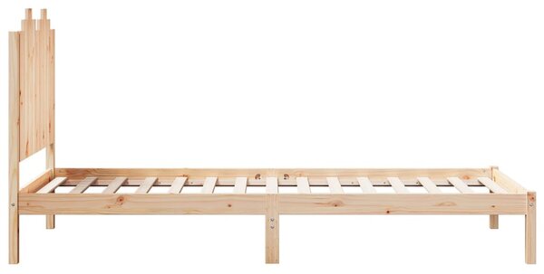 Tömör fa extra hosszú ágykeret matrac nélkül 100 x 210 cm