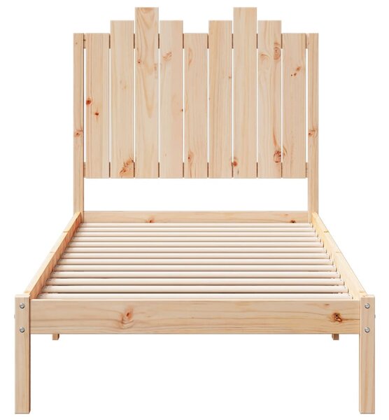 Tömör fa extra hosszú ágykeret matrac nélkül 100 x 210 cm