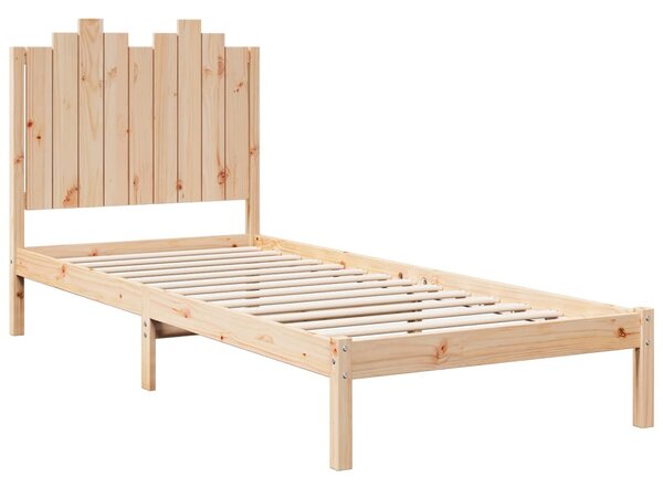 Tömör fa extra hosszú ágykeret matrac nélkül 100 x 210 cm