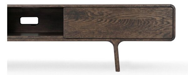 Barna tölgyfa TV-állvány 220x45x45 cm Fawn – Gazzda