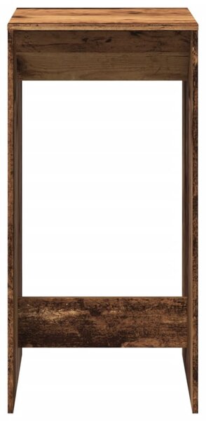 Antik fa színű szerelt fa bárasztal 51 x 50 x 103,5 cm