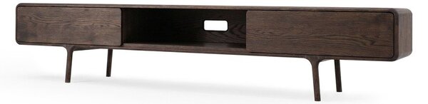 Barna tölgyfa TV-állvány 220x45x45 cm Fawn – Gazzda