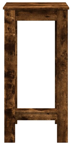 Füstös tölgy színű szerelt fa bárasztal 51 x 50 x 103,5 cm